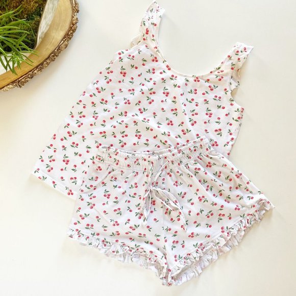 Woman’s Secret Cherry Pajama Set | Size XS - Picture 1 of 5